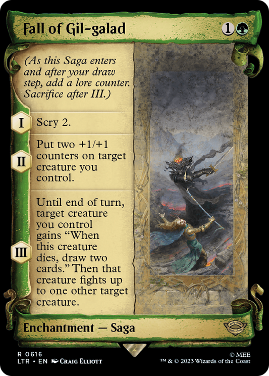 Fall of Gil-galad (LTR-616) - The Lord of the Rings: Tales of Middle-earth: (Showcase) Foil