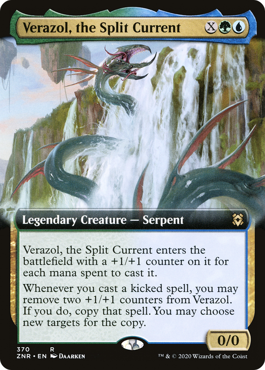 Verazol, the Split Current (ZNR-370) - Zendikar Rising: (Extended Art) Foil