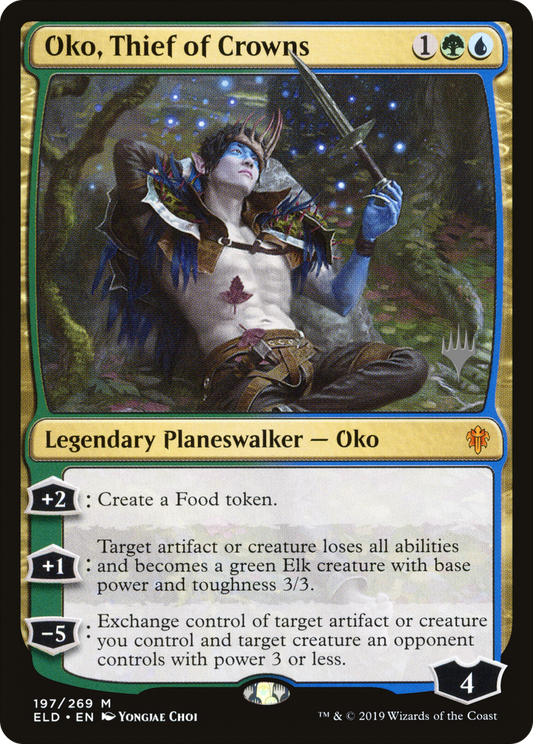 Oko, Thief of Crowns (PELD-197P) - Throne of Eldraine Promos