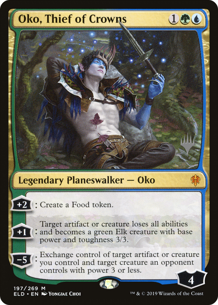 Oko, Thief of Crowns (PPELD-197) - Throne of Eldraine Promos Foil (Promo Pack)