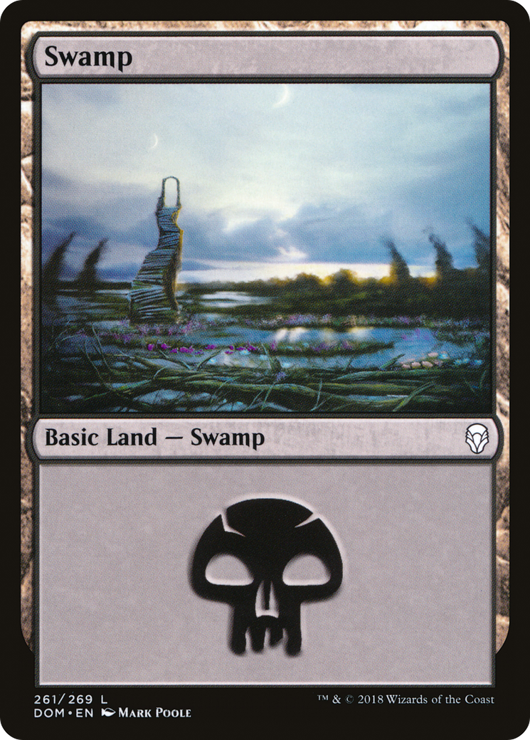 Swamp (DOM-261) - Dominaria Foil