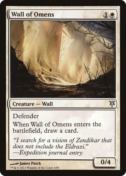 Wall of Omens (DDK-004) - Duel Decks: Sorin vs. Tibalt