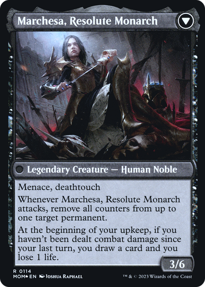 Invasion of Fiora // Marchesa, Resolute Monarch (PMOM-114S) - March of the Machine Promos Foil