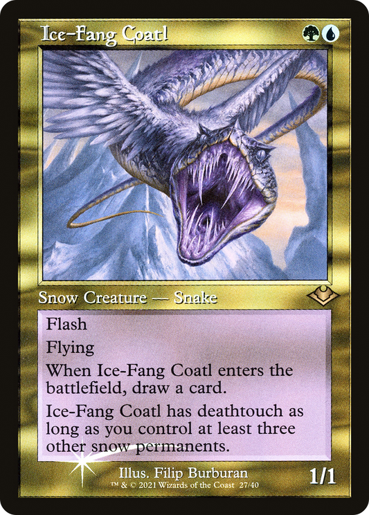 Ice-Fang Coatl (H1R-027) - Modern Horizons 1 Timeshifts Foil