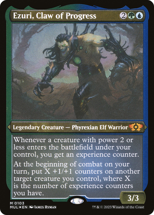 Ezuri, Claw of Progress (MUL-103) - Multiverse Legends Etched Foil