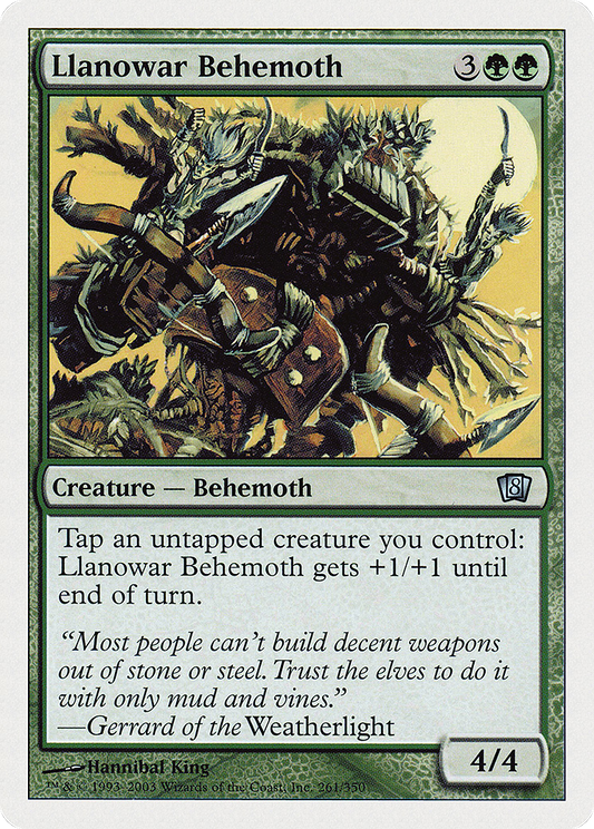 Llanowar Behemoth (8ED-261) - Eighth Edition