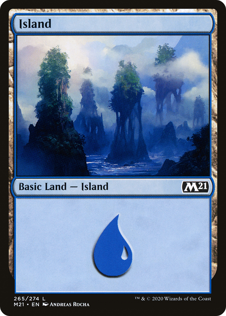 Island (M21-265) - Core Set 2021 Foil