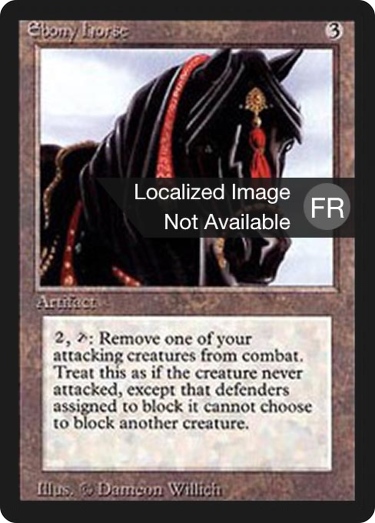 Ebony Horse (FBB-247) - Foreign Black Border