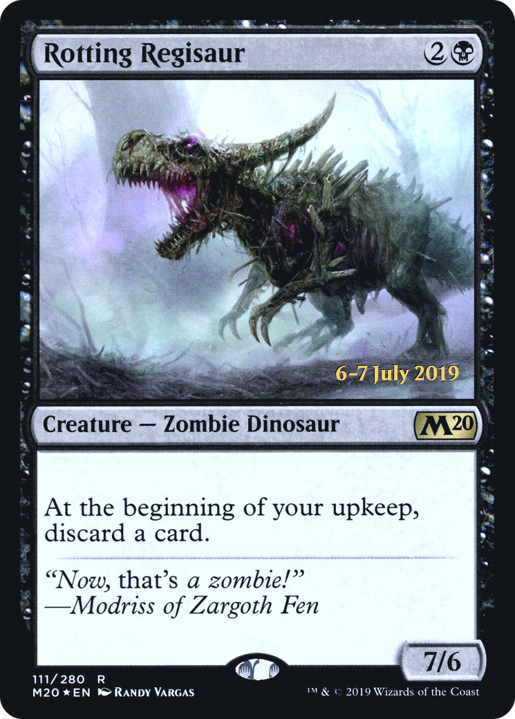 Rotting Regisaur (PRE-111S) - Core Set 2020 Promos (Prerelease) Foil
