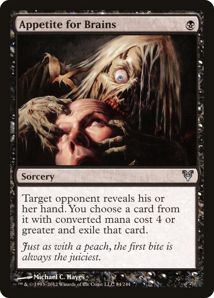 Appetite for Brains (AVR-084) - Avacyn Restored Foil