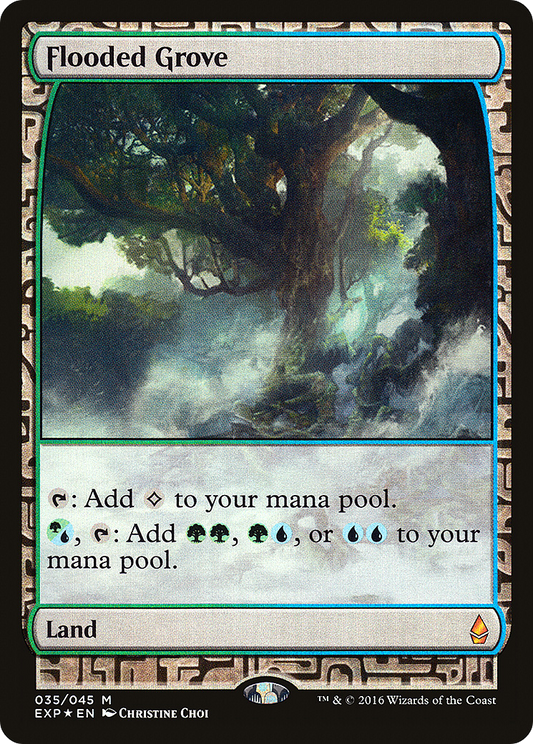 Flooded Grove (EXP-035) - Zendikar Expeditions Foil