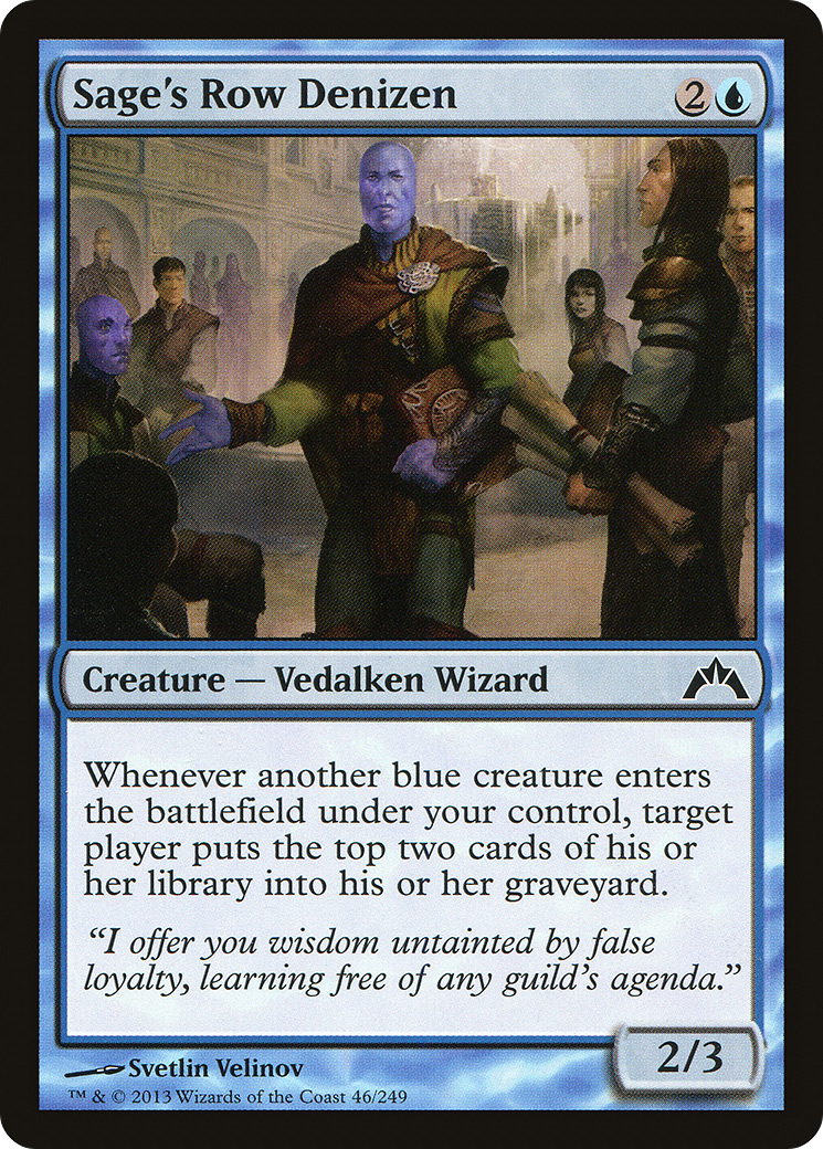 Sage's Row Denizen (GTC-046) - Gatecrash Foil