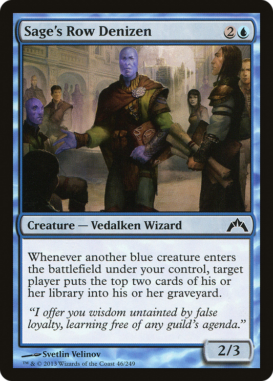 Sage's Row Denizen (GTC-046) - Gatecrash Foil