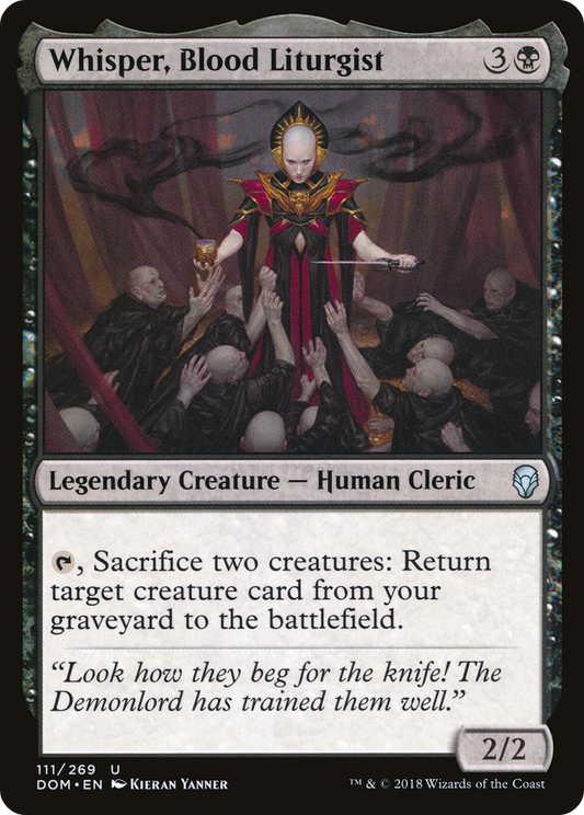 Whisper, Blood Liturgist (DOM-111) - Dominaria Foil