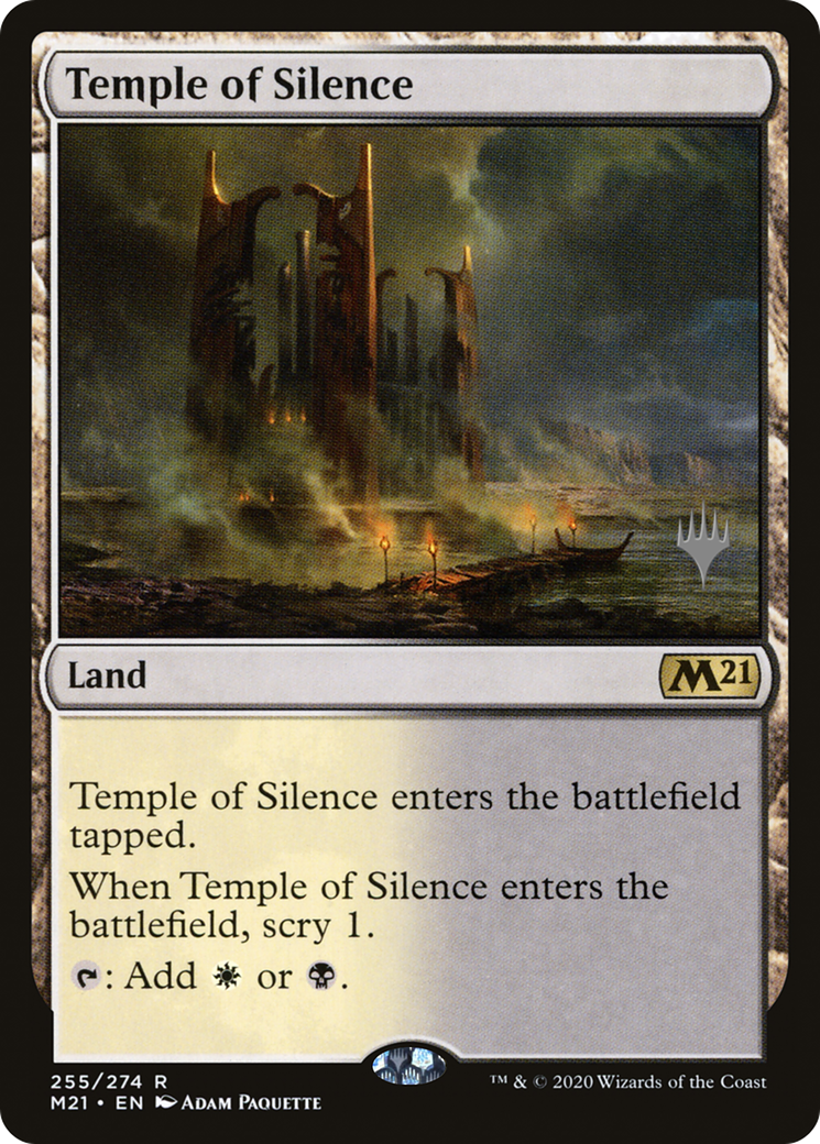 Temple of Silence (PPM21-255P) - Core Set 2021 Promos (Promo Pack)