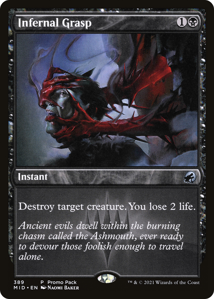 Infernal Grasp (MID-389) - Innistrad: Midnight Hunt Foil