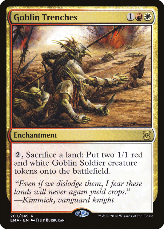 Goblin Trenches (EMA-203) - Eternal Masters Foil