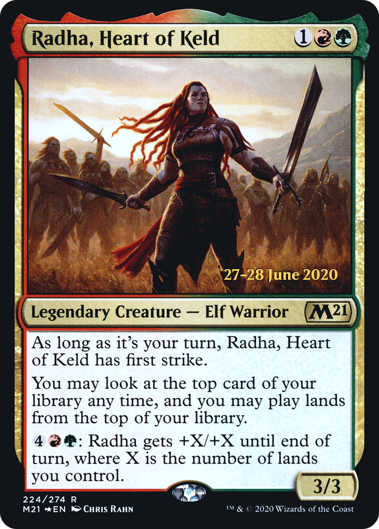 Radha, Heart of Keld (PM21-224S) - Core Set 2021 Promos Foil