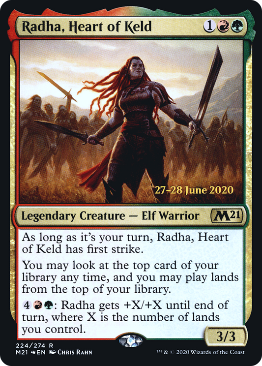 Radha, Heart of Keld (PM21-224S) - Core Set 2021 Promos Foil