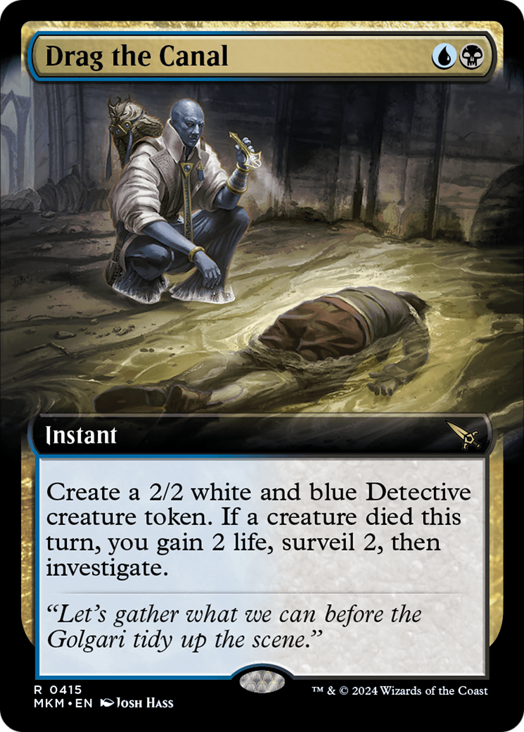 Drag the Canal (Extended Art)  (MKM-415) - Murders at Karlov Manor: (Extended Art) Foil