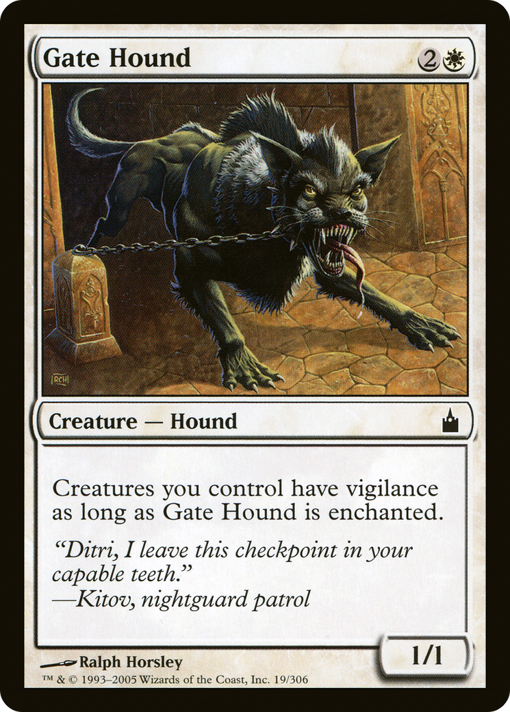 Gate Hound (RAV-019) - Ravnica: City of Guilds Foil