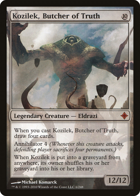 Kozilek, Butcher of Truth (ROE-006) - Rise of the Eldrazi Foil