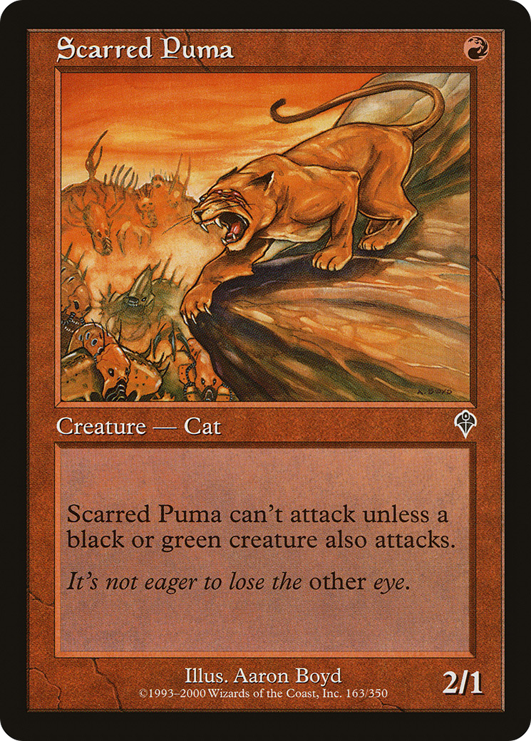 Scarred Puma (INV-163) - Invasion Foil