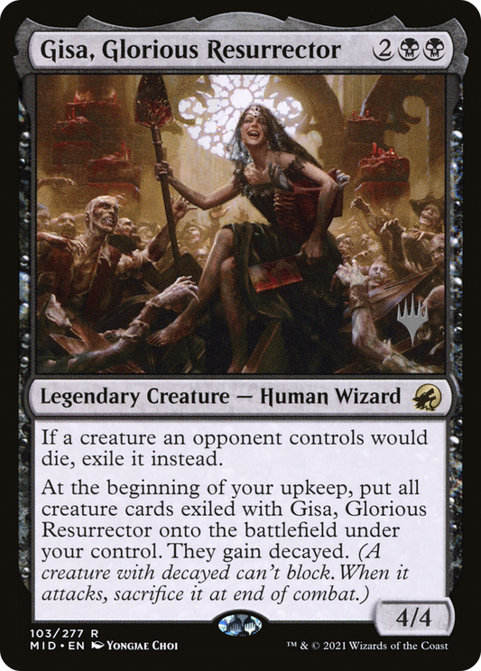 Gisa, Glorious Resurrector (PMID-103P) - Innistrad: Midnight Hunt Promos Foil