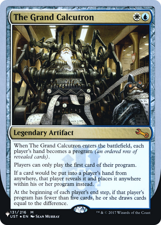 The Grand Calcutron (ULST-047) - The List (Unfinity Foil Edition) Foil