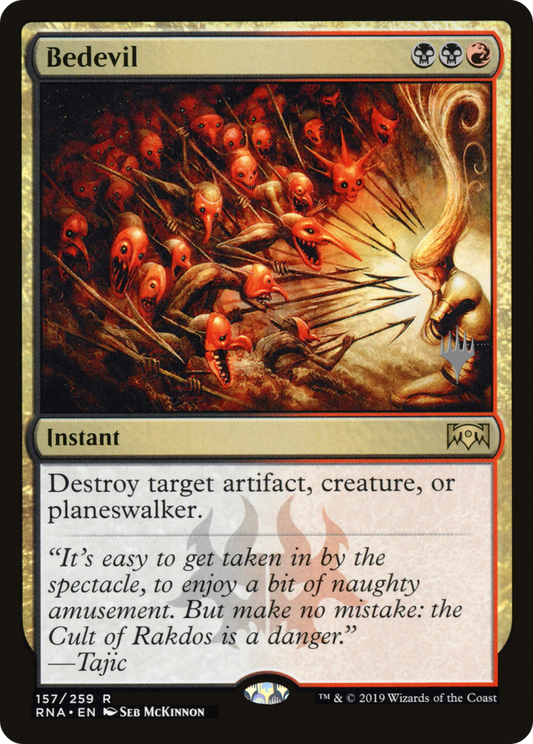 Bedevil (PPELD-157P) - Ravnica Allegiance Promos (Promo Pack) Foil