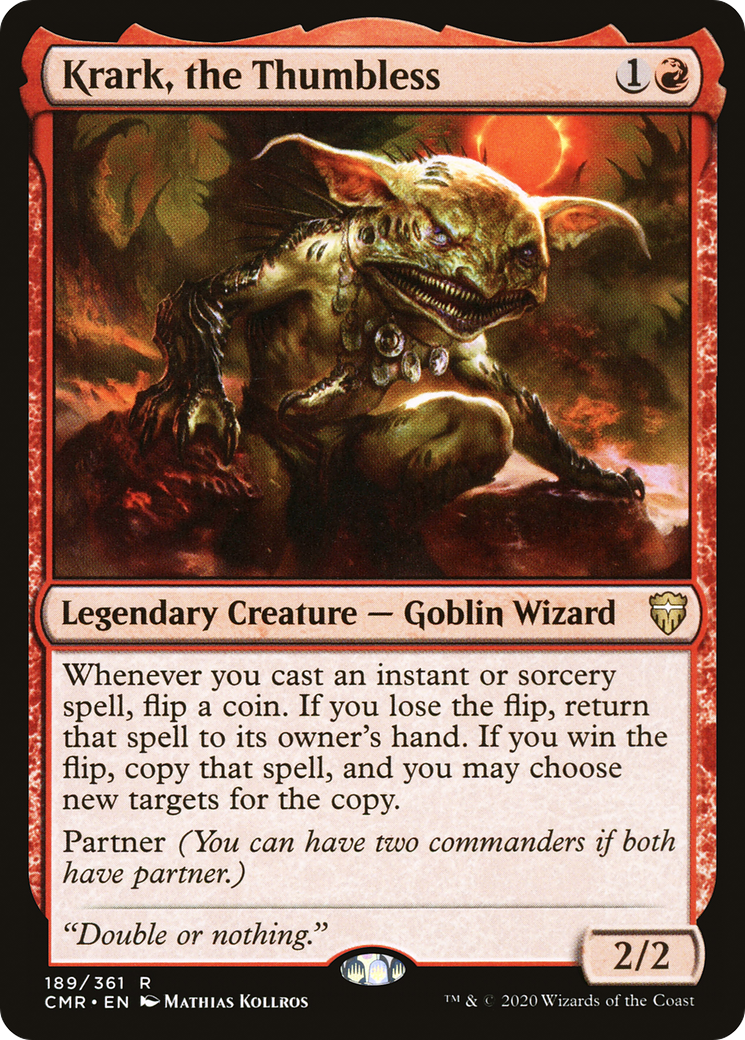 Krark, the Thumbless (CMR-189) - Commander Legends Foil