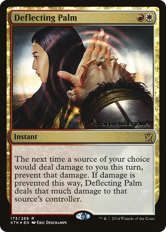 Deflecting Palm (PRE-173S) - Khans of Tarkir Promos (Prerelease) Foil