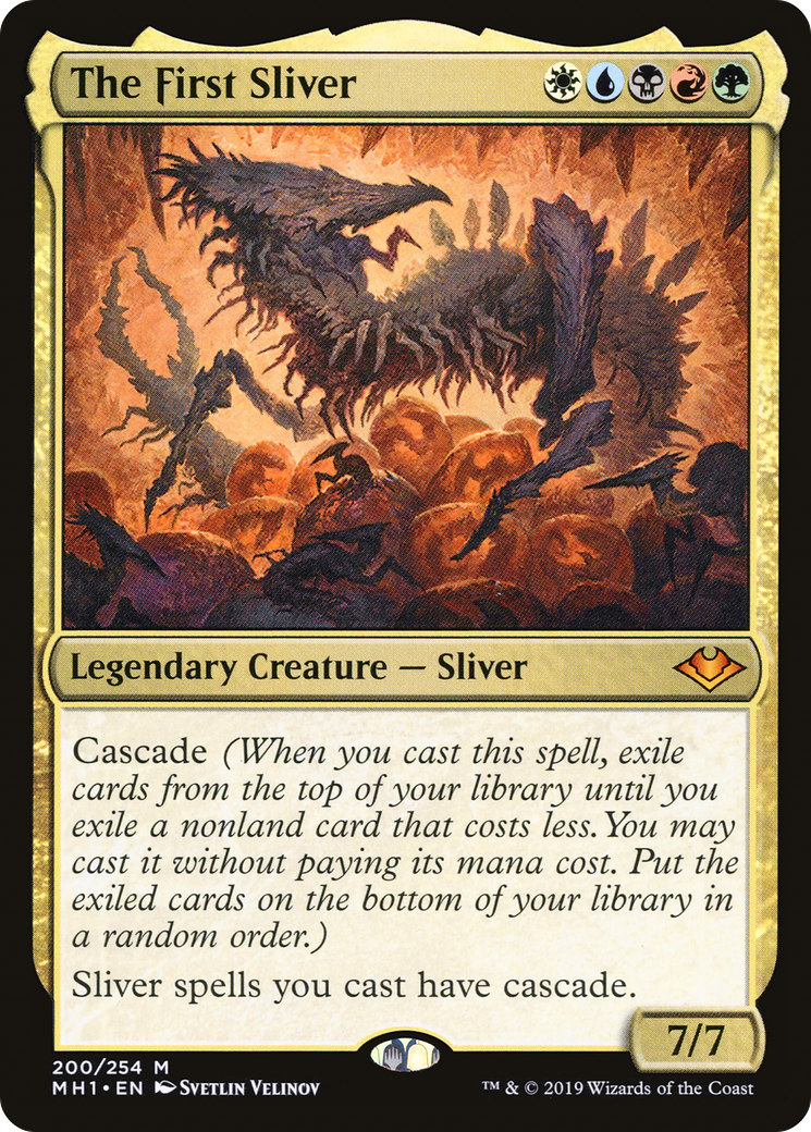 The First Sliver (MH1-200) - Modern Horizons Foil