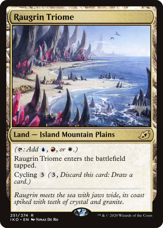 Raugrin Triome (PPIKO-251P) - Ikoria: Lair of Behemoths Promos (Promo Pack) Foil