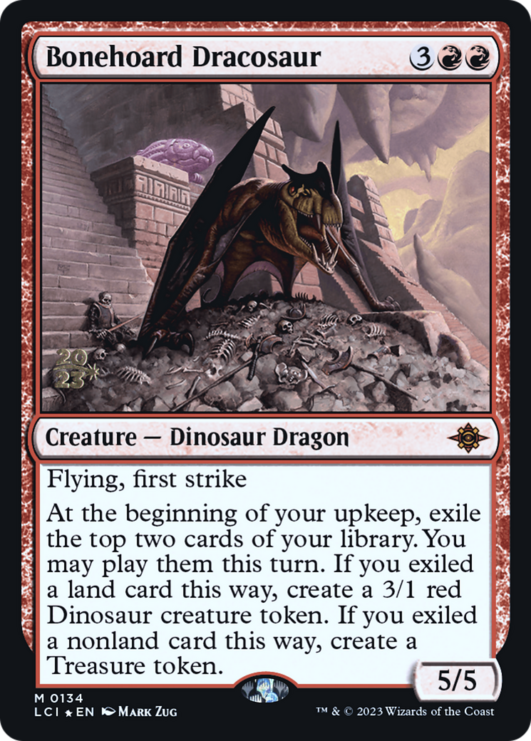 Bonehoard Dracosaur (PLCI-134S) - The Lost Caverns of Ixalan Promos Foil