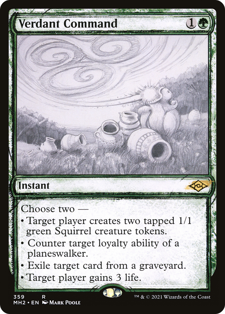 Verdant Command (MH2-359) - Modern Horizons 2: (Showcase) Foil