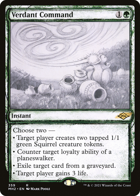 Verdant Command (MH2-359) - Modern Horizons 2: (Showcase) Foil