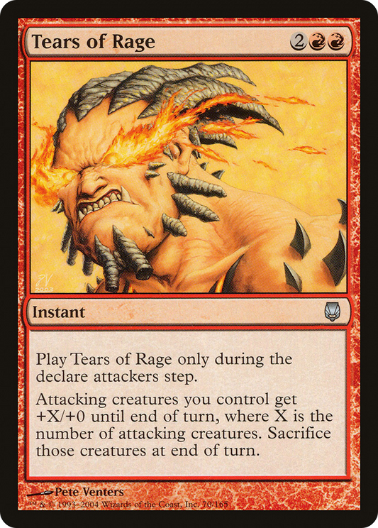 Tears of Rage (DST-070) - Darksteel Foil