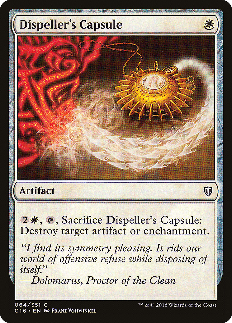 Dispeller's Capsule (C16-064) - Commander 2016