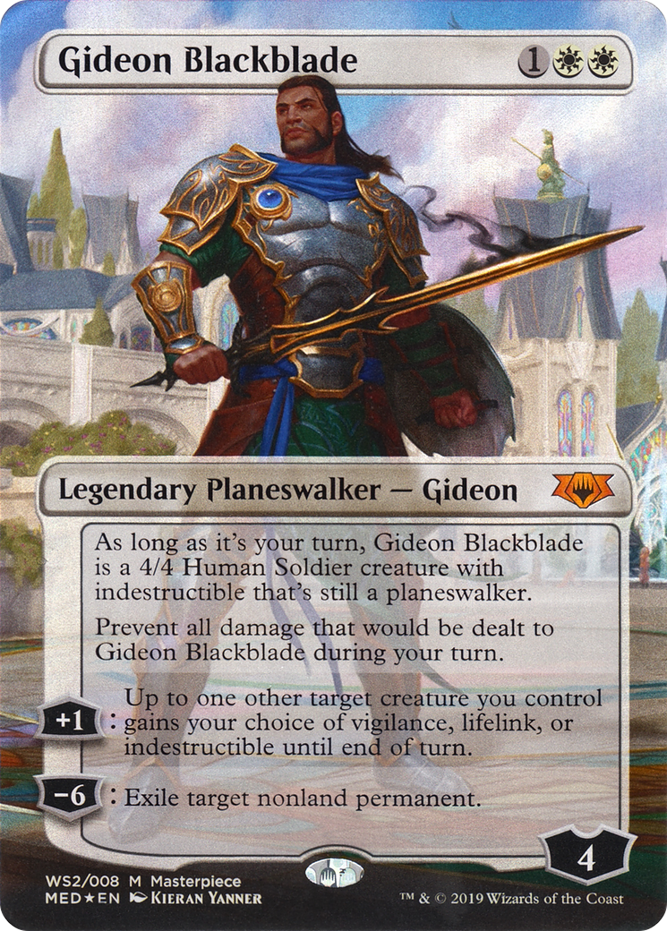 Gideon Blackblade (MED-WS2) - Mythic Edition (Borderless) Foil