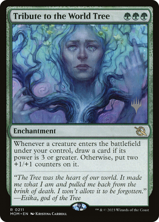 Tribute to the World Tree (PMOM-211P) - March of the Machine Promos Foil