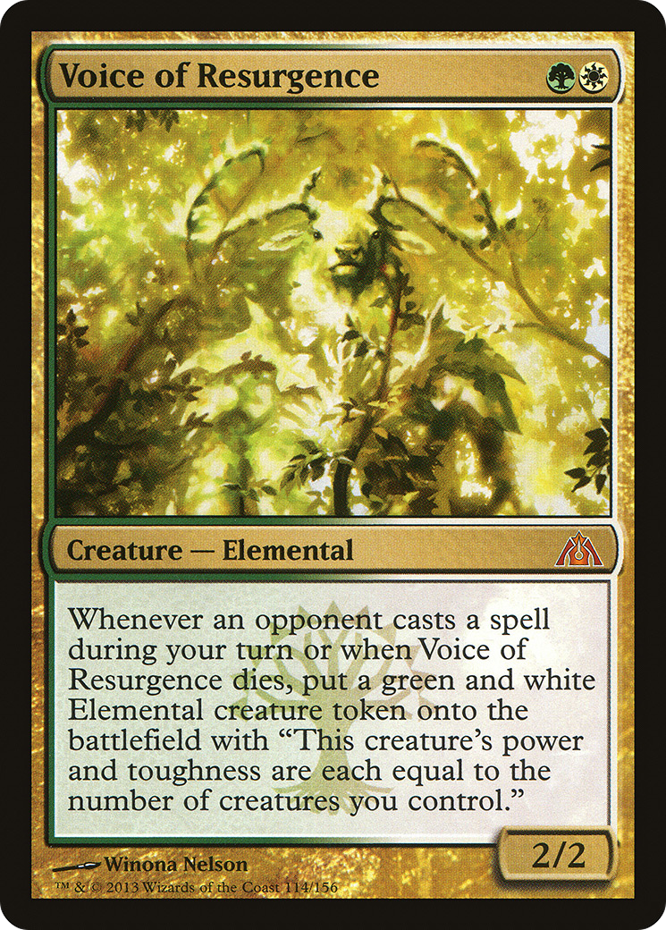 Voice of Resurgence  (DGM-114) - Dragon's Maze Foil