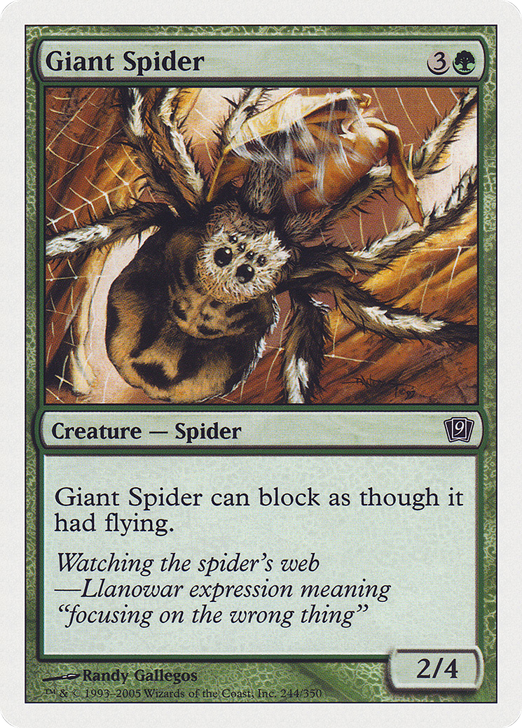 Giant Spider (9ED-244) - Ninth Edition