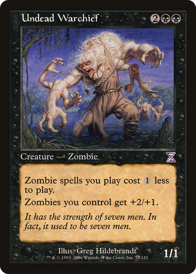 Undead Warchief (TSB-052) - Time Spiral Timeshifted Foil