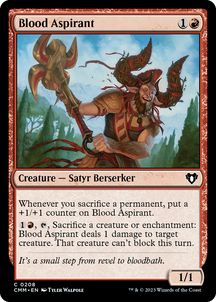 Blood Aspirant (CMM-208) - Commander Masters Foil