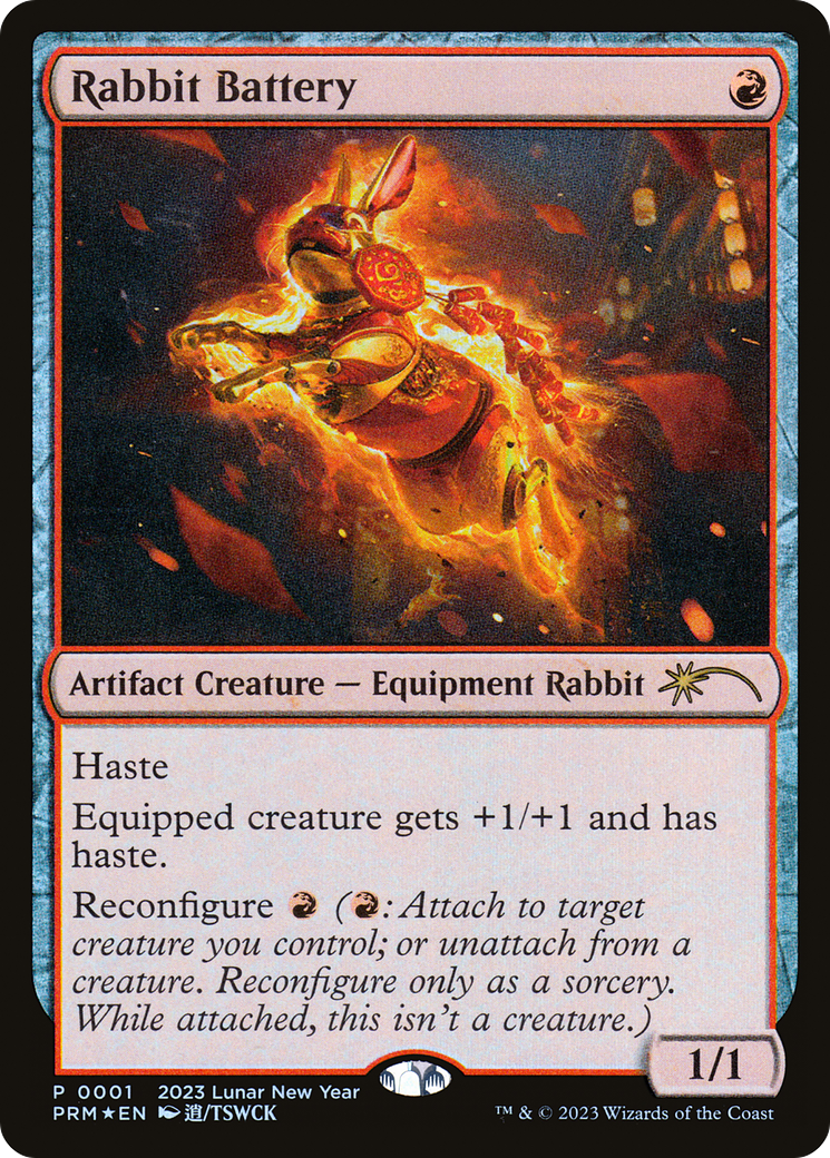 Rabbit Battery (PL23-001) - Year of the Rabbit 2023 Foil