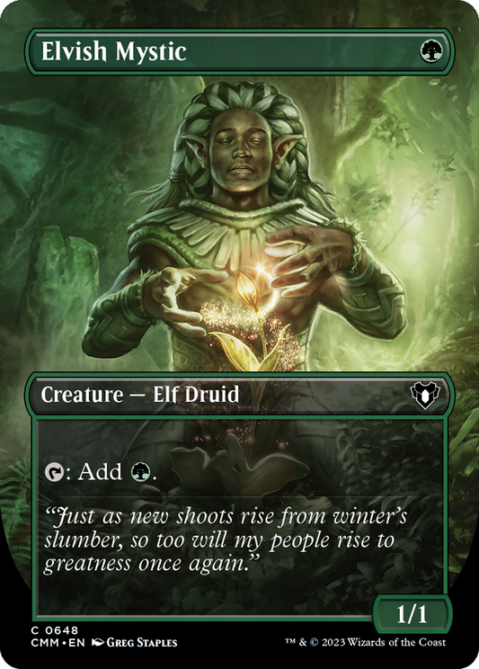 Elvish Mystic (CMM-648) - Commander Masters (Borderless)