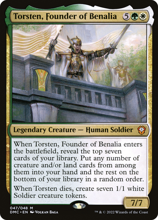 Torsten, Founder of Benalia (DMC-047) - Dominaria United Commander