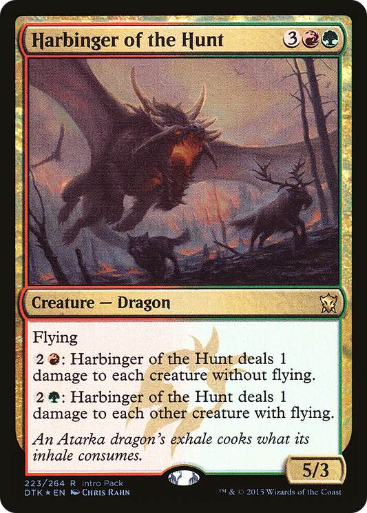 Harbinger of the Hunt (PDTK-223) - Dragons of Tarkir Promos Foil