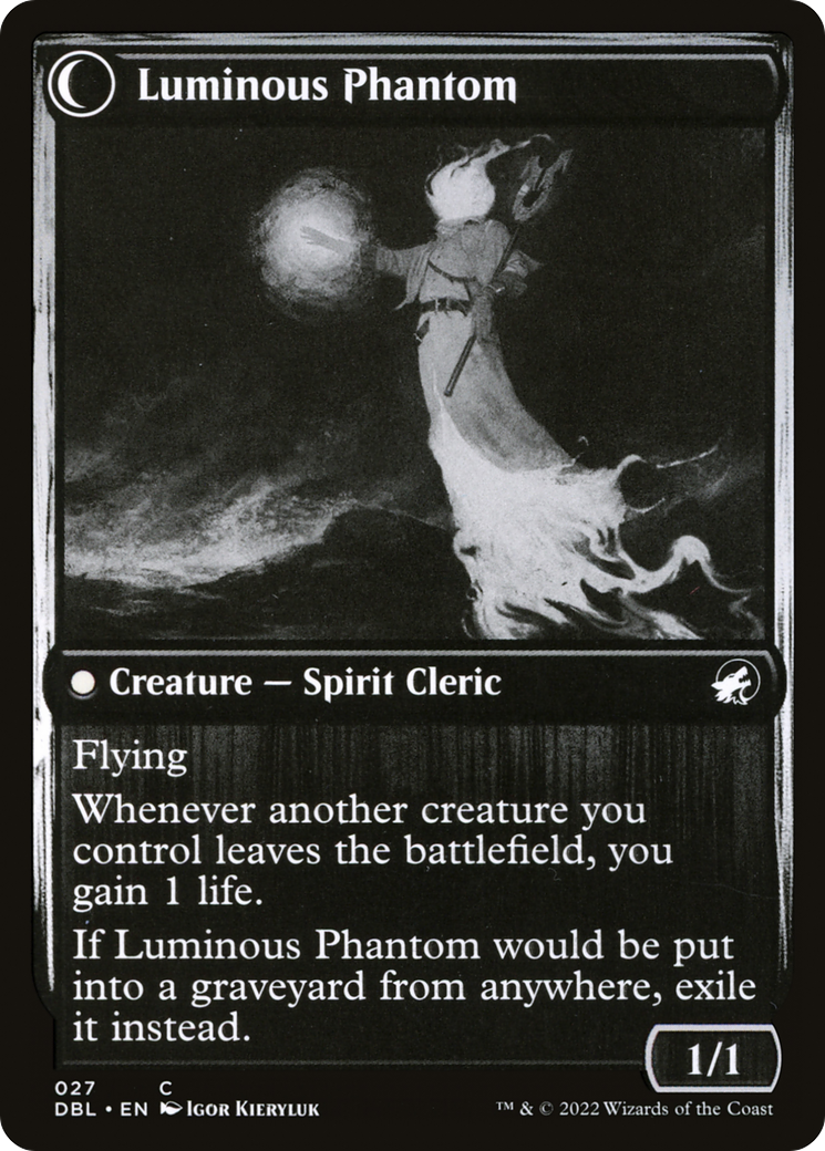 Lunarch Veteran // Luminous Phantom (DBL-027) - Innistrad: Double Feature: (Double Faced Transform) Foil